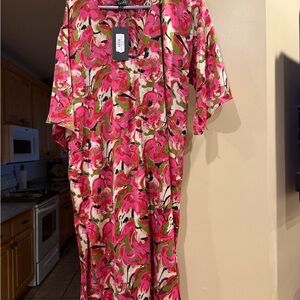 G&G Pink Floral Maxi Dress